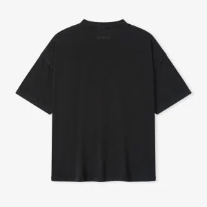 ESSENTIALS Varsity 90s Short Sleeve Tee Black