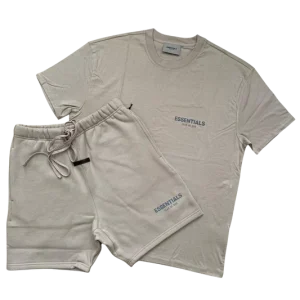 Fear of God Essentials Tan Core Collection Short Set