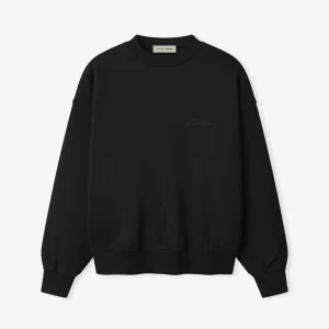 Essentials Signature SS26 Sweatshirt Black