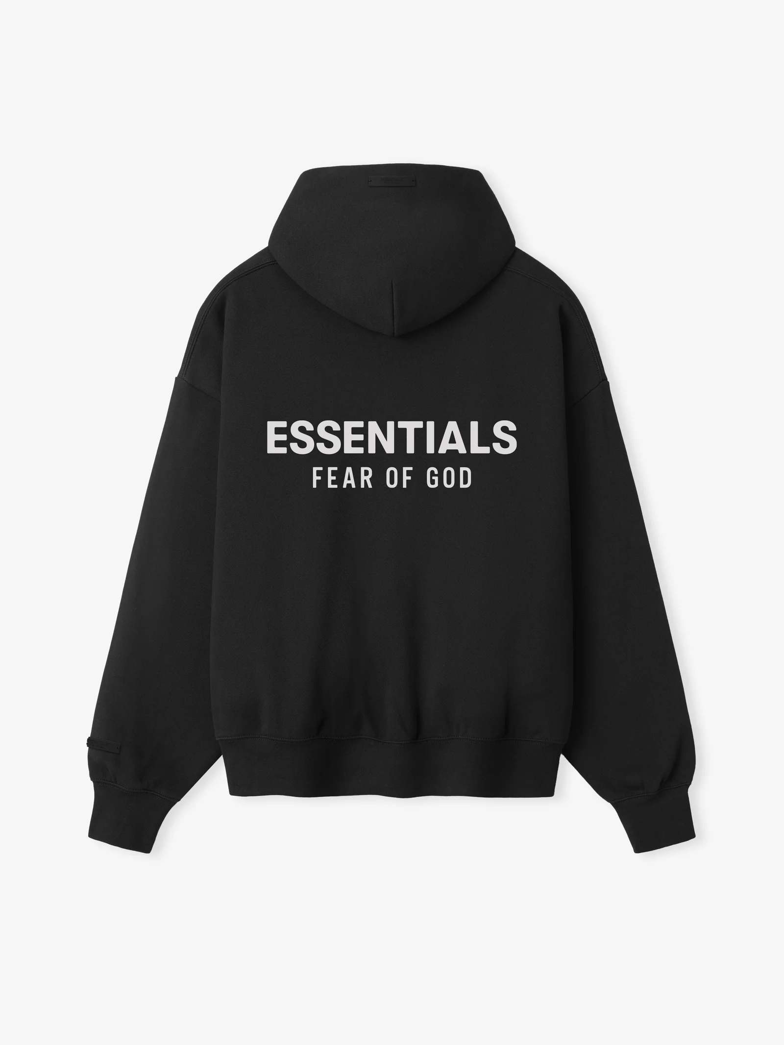 Essentials SS26 Classic Zip-Up Hoodie Black