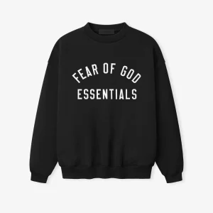 Essentials Varsity 90s Sweatshirt Black