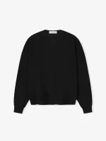 Essentials Signature Waffle 90s Sweater Black