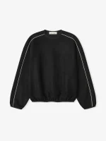 Essentials Suede Fleece Signature Sweatshirt Black
