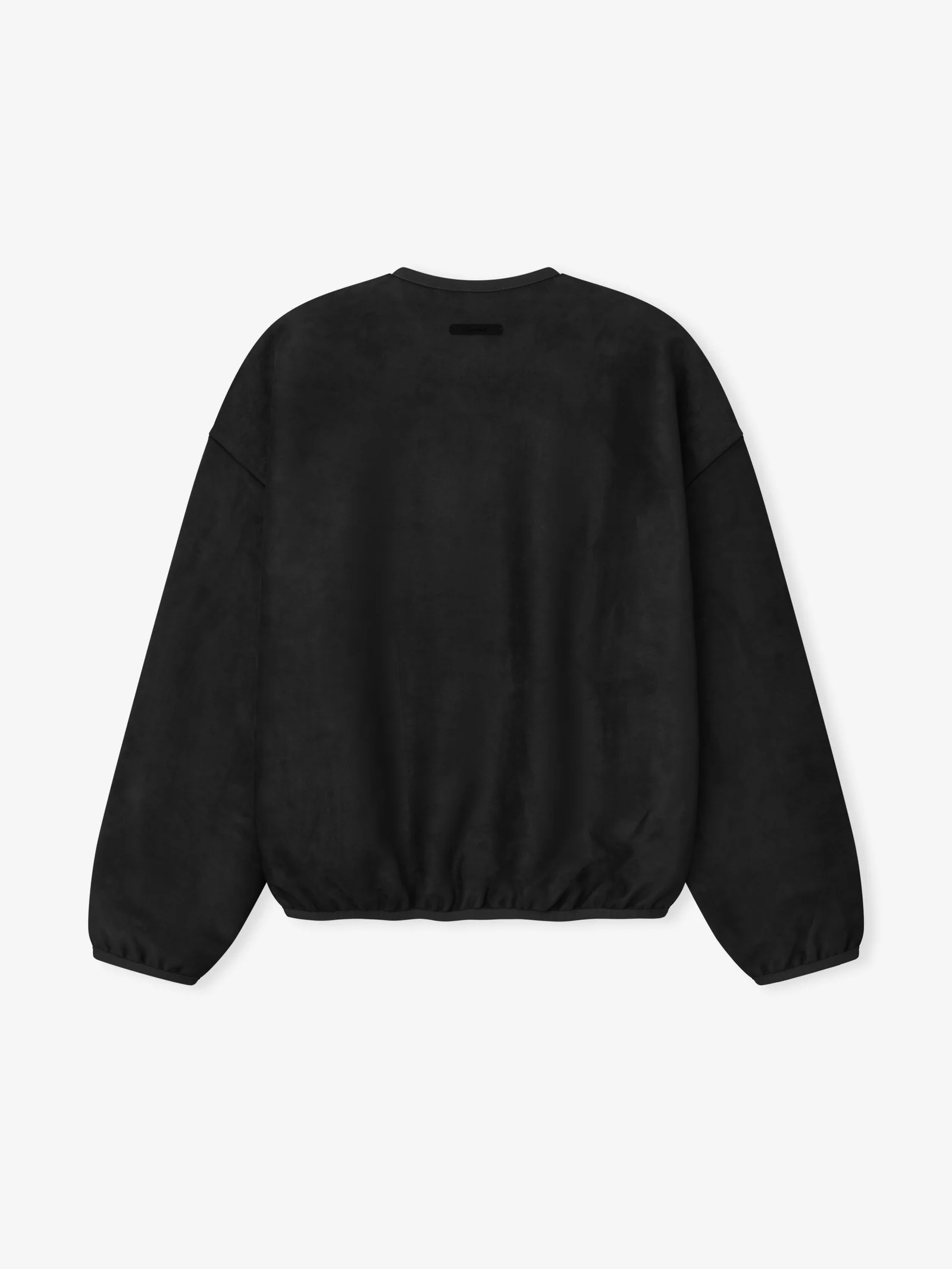 Essentials Suede Fleece Signature Sweatshirt Black
