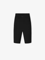 ESSENTIALS Womens Rib Bike Short Black