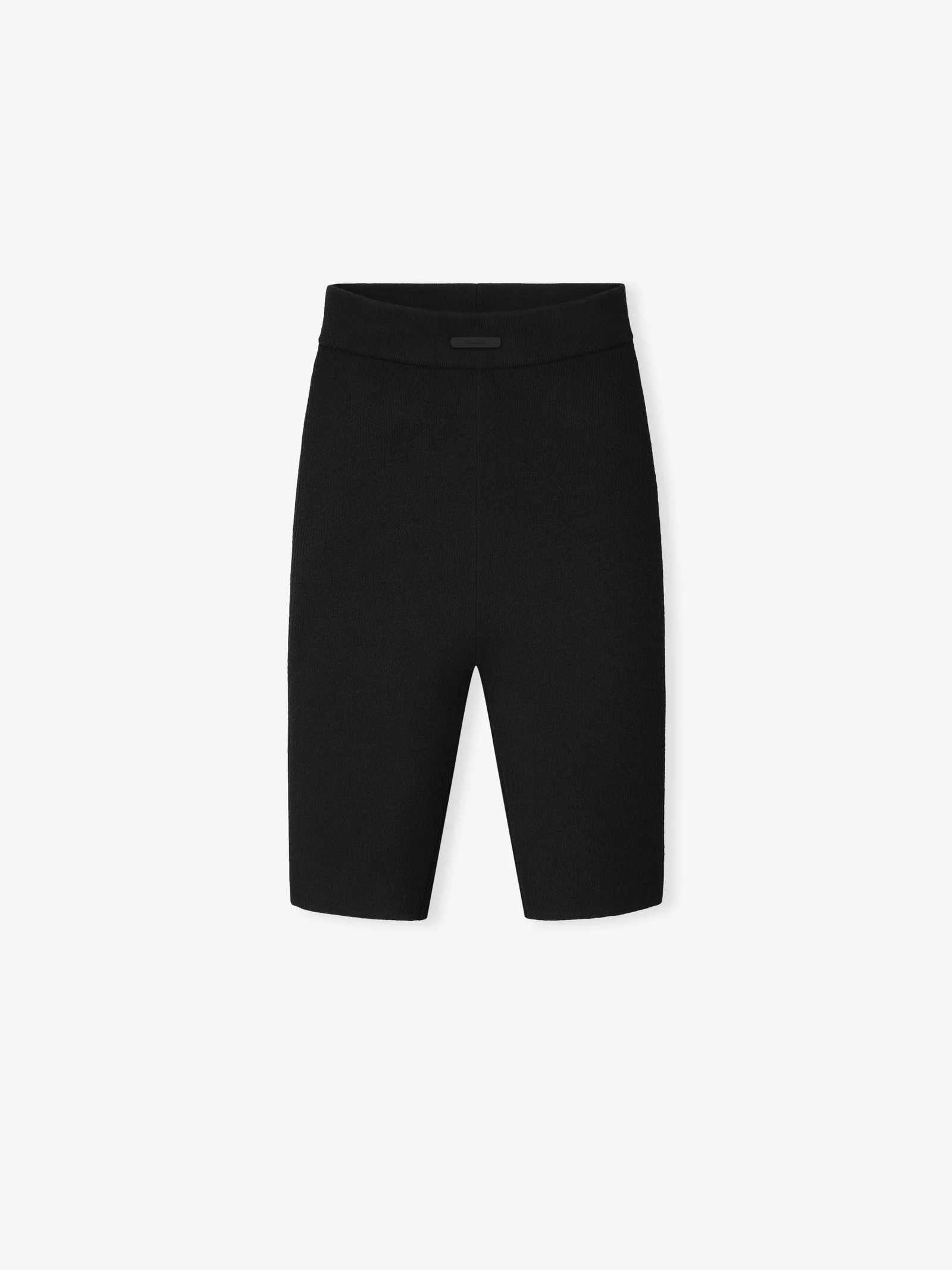 ESSENTIALS Womens Rib Bike Short Black