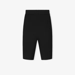 ESSENTIALS Womens Rib Bike Short Black