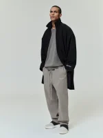 ESSENTIALS Sporty Nylon High Neck Jacket