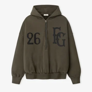 Fear of God Baseball Club Half Zip Hoodie