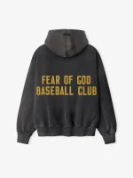 Fear of God Baseball Club Half Zip Hoodie Black