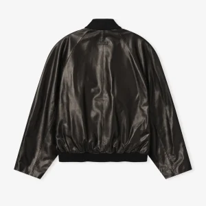 Fear of God Leather Raglan Bomber Jacket