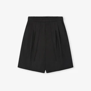 Fear of God Black Striped Wool Baggy Shorts