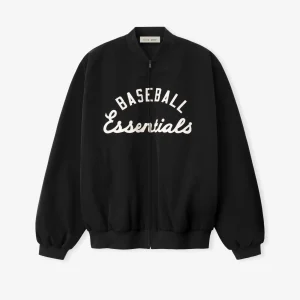 ESSENTIALS MLB Full Zip Bomber Black
