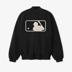 ESSENTIALS MLB Full Zip Bomber Black