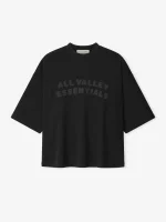 ESSENTIALS Sport Mesh Merch Tee Boxy Fit Black