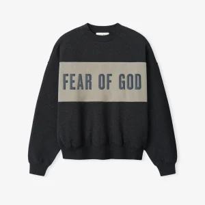 Essentials Cropped Relaxed Panelled Sweatshirt Seal