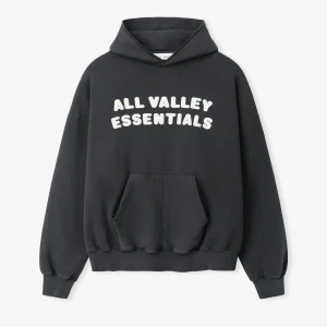 ESSENTIALS 90s Hoodie Black