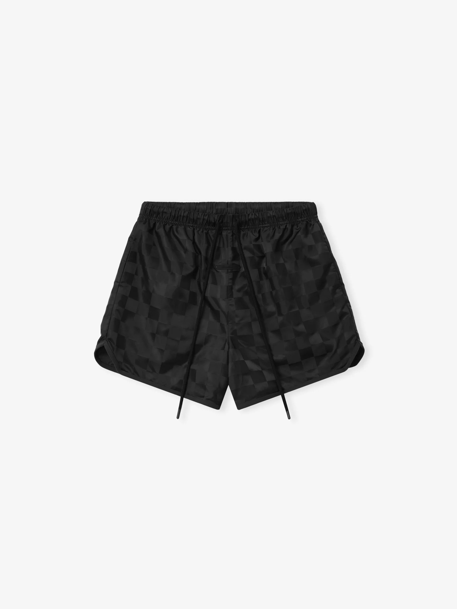 ESSENTIALS Nylon Checkered Short Black
