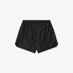 ESSENTIALS Nylon Checkered Short Black
