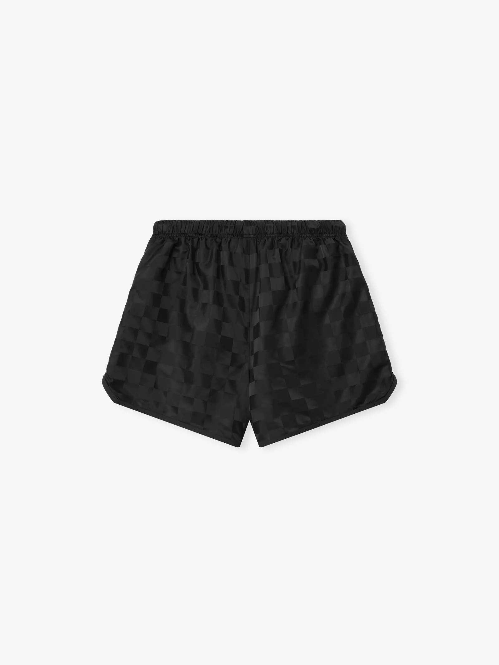 ESSENTIALS Nylon Checkered Short Black