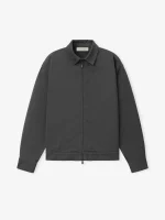 ESSENTIALS Cotton Twill Work Jacket Grey