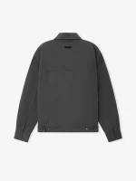 ESSENTIALS Cotton Twill Work Jacket Grey