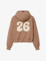 ESSENTIALS Womens 90s Full Zip Hoodie Ginger