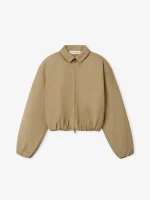 ESSENTIALS Womens Cotton Work Jacket Dune
