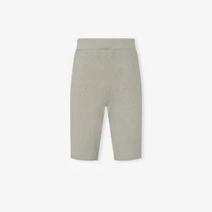 ESSENTIALS Womens Rib Knit Biker Short