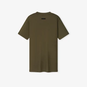 ESSENTIALS Womens Soft Rib Fitted T-Shirt