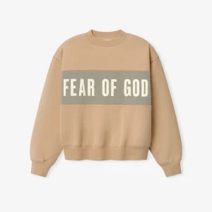 Essentials Womens Paneled Sweatshirt Ginger