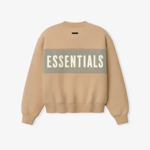 Essentials Womens Paneled Sweatshirt Ginger