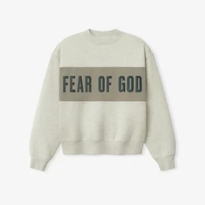 Essentials Womens Paneled Classic Sweatshirt Vanila