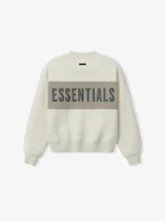 Essentials Womens Paneled Classic Sweatshirt Vanila