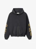 ESSENTIALS 90s Zip-Up Hoodie Iron Grey