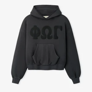 ESSENTIALS Womens 90s Fleece Hoodie Grey