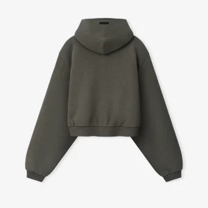 ESSENTIALS Womens Embossed FW26 Hoodie Ash